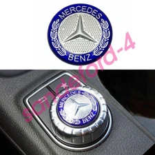 Mercedes Emblem Interior Multimedia Control Decal Sticker Badge Decoration Logo