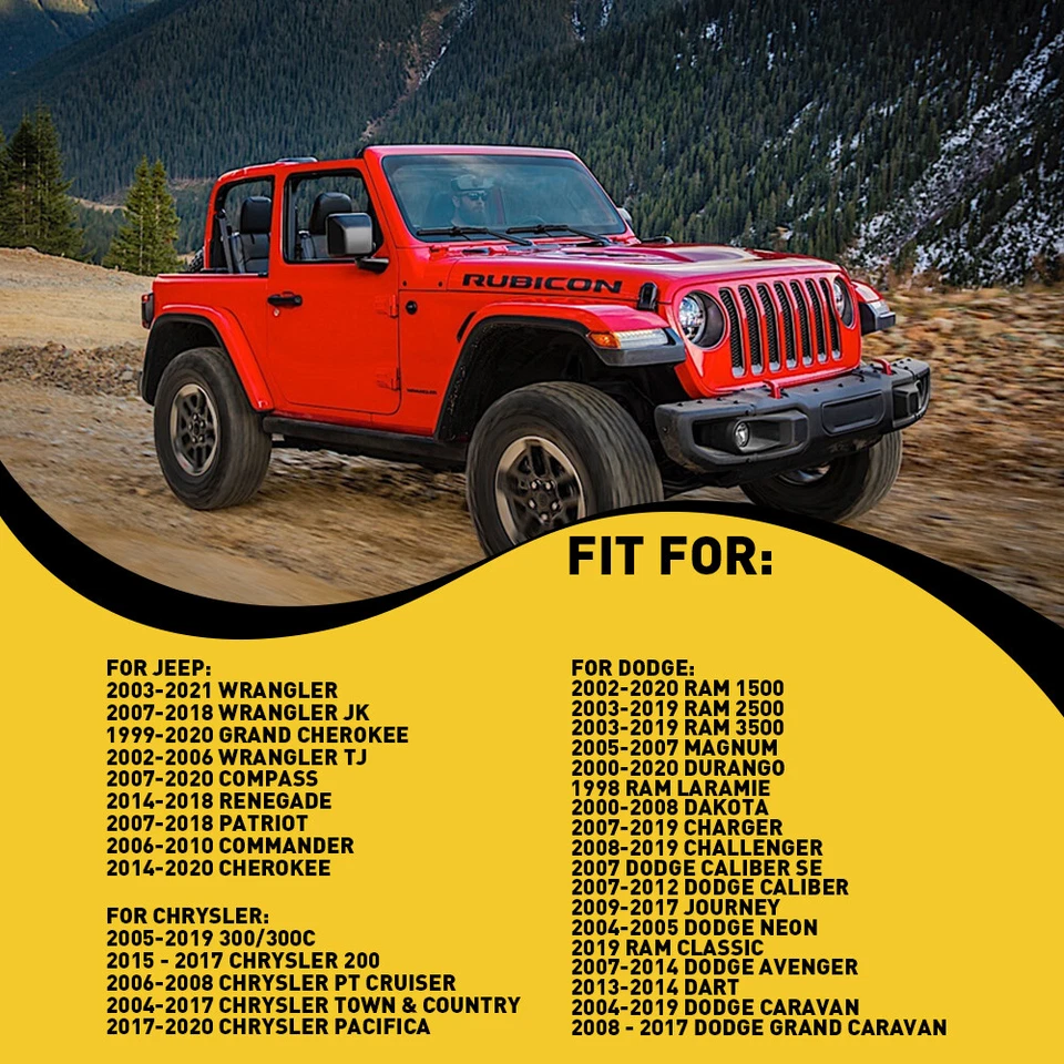 Adaptador de arnés de cables para altavoces de puerta para conector 04-17 Country Chrysler Town & Foto 2 de 4