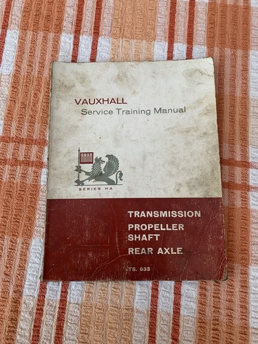 Vauxhall Service Training Manual - Getriebe, Kardanwelle, Hinterachse dtd 1964