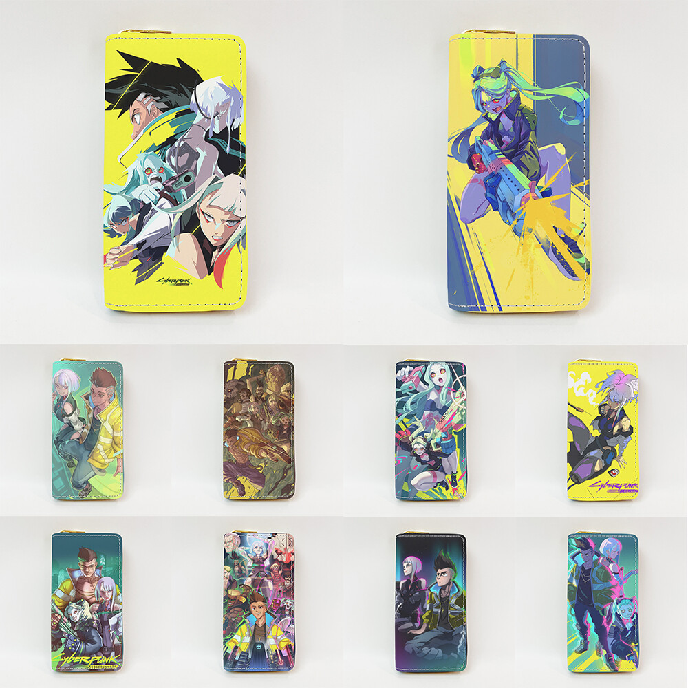 Cyberpunk/2077 Edgerunners- Rebecca- PU Wallet Zip Long Anti-theft