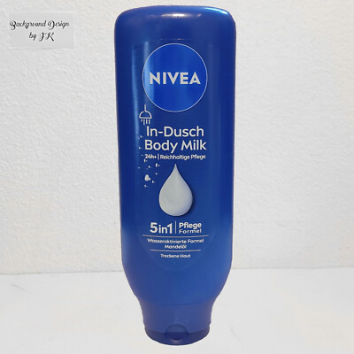 400ml Nivea In Shower Body Milk Rich Care Dry Skin With Almond Oil