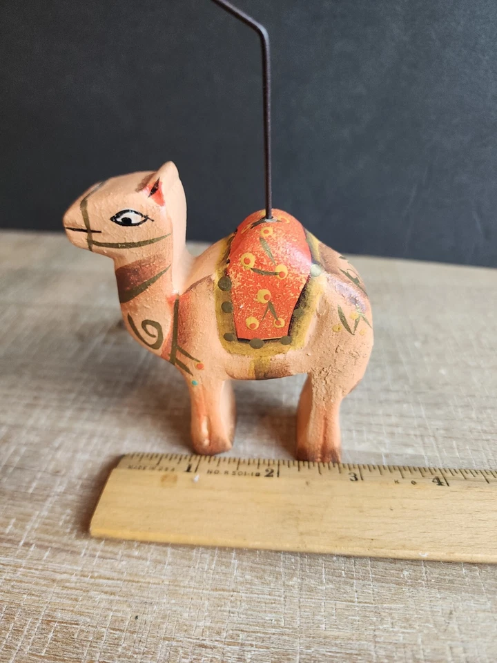 Animal Photo Picture Holders Wooden camel Horse Hand Carved and hand painted - Image 4 of 4