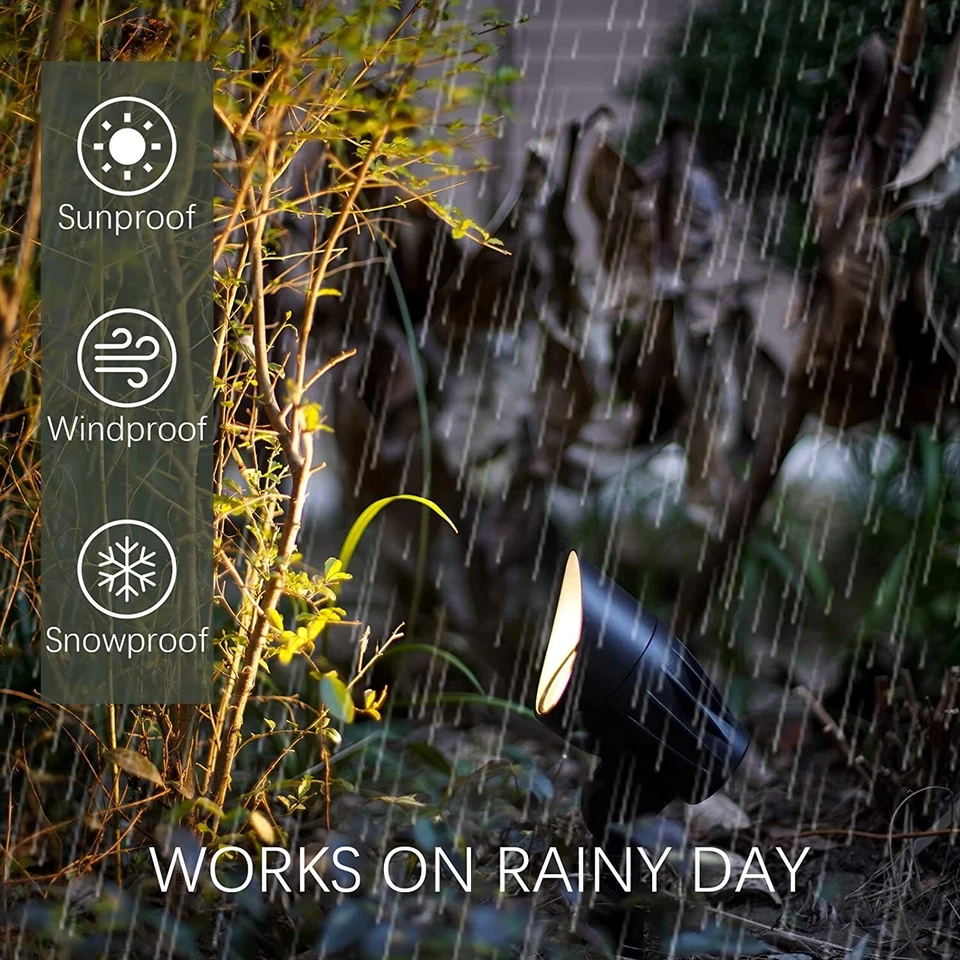 Paquete de 8 reflectores de iluminación de paisaje de bajo voltaje luz LED 11W exterior Foto 2 de 4