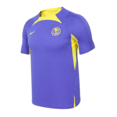 Nike Club America 2022 23 Strike Training Jersey Blue/Opti Yellow