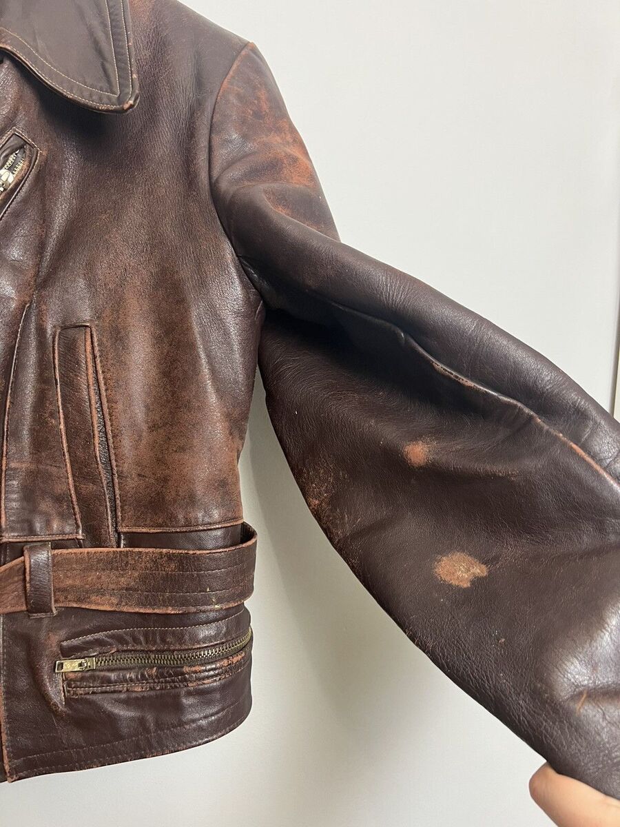 Rare 90s Biker Real Genuine Leather Metal Jacket Rock | eBay Rare 90s Biker Real Genuine Leather Metal Jacket Rock | eBay