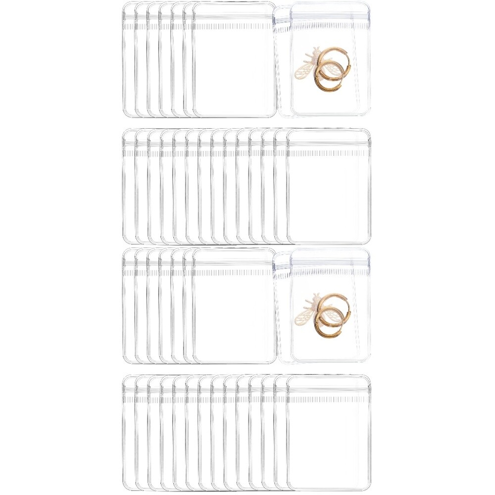 400 pcs Jewelry Bags Clear Packing Bags Lock Seal Zip Bags Party Treats Bags eBay