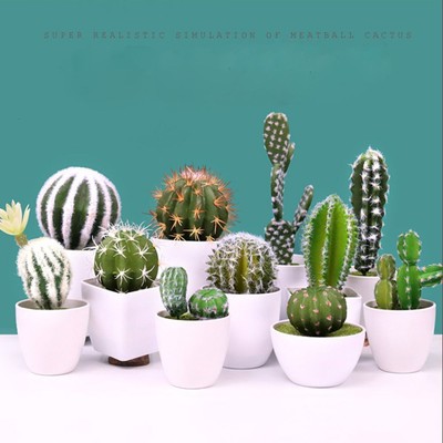 DIY Plastic Miniature Floral Decor Fake Plant Succulents ...