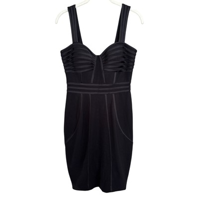 Cache Black Mini Bodycon Dress Size 6 - Black Sexy Cocktail Going Out Fitted NWT