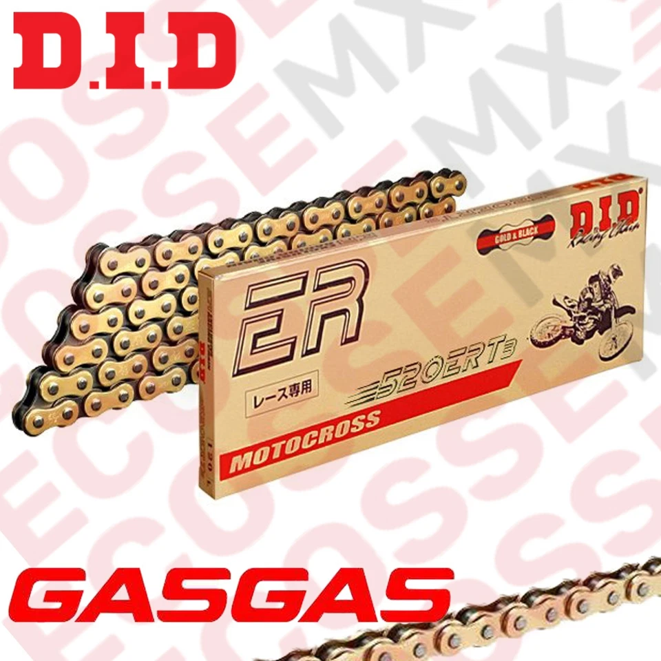 Corrente de serviço pesado dourada Honda CRF250X/RX CRF450X/RX DID ERT3 520x120L - Imagem 4 de 4