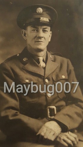 Vintage Photograph American US Military Soldier Identified G. Belew Family