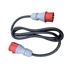 3 Phase 32 Amp 5 Pin Male Plug To Female Socket Power Cable