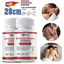 Korean Red Panax Ginseng 1600mg - 120 Capsules - Extra Strength Highest Potency