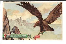 Italian Art Military Postcard 4o Alpine Regg Battalion Mount Levanna