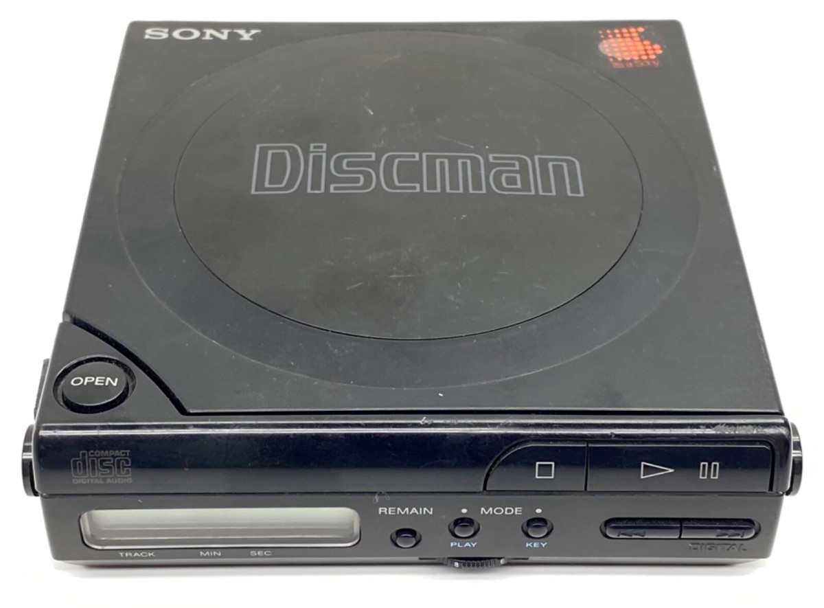 Vintage 80s SONY Discman Model D-3 Portable CD Player BP-3 Battery