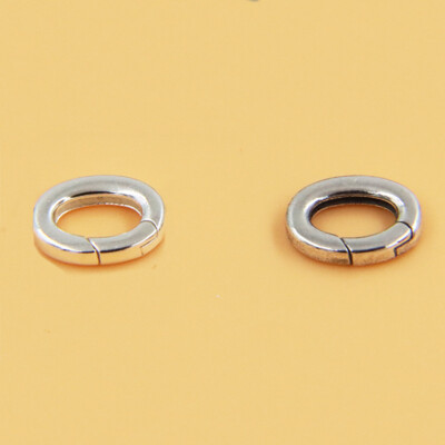 925 Sterling Silver Oval Round Lobster Clasp DIY Bracelet Necklace Connector