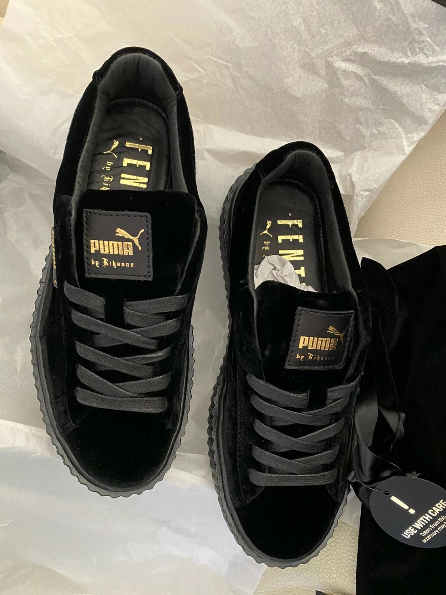 PUMA RIHANNA BLACK VELVET FENTY TRAINERS ALL UK 3.5 & 4.5 | eBay