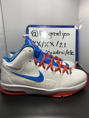 Nike KD 5 GS 'Home' OKC Thunder Orange White Blue Kd 555641-101