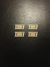 Cuckoo Clock Numeral Set 1/2”-12 mm. Plastic - Bone