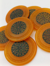 FICHES  DA CASINO' - TAGLIO DA 5 - PEZZI 7 - BACHELITE