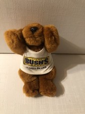 Collectible 1999 Adorable Duke Bush Baked Bean's Puppy Dog Toy Plush Advertising