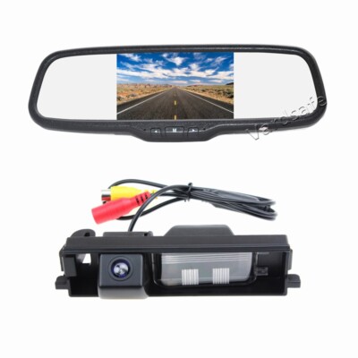 Car Reverse Camera & 5 Inch Clip-on Rear View Monitor For Toyota RAV4 2006-2012