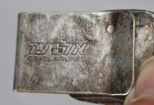 Seal of Shema Lion of Judah Airline El Al Israel Airline Advertising Money Clip - Picture 5 of 5