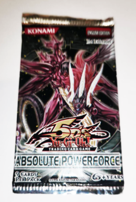 absolute powerforce booster box YUGIOH Absolute Powerforce 5D'S 1st Edition Sealed Booster Pack 9 cards