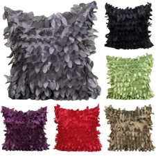 Solid Leaf Pillowcase Throw Pillow Case Office Home Car Sofa Cushion Cover Décor