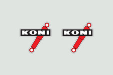 KONI Racing STICKERS x2 with FREE POSTAGE. 120mm