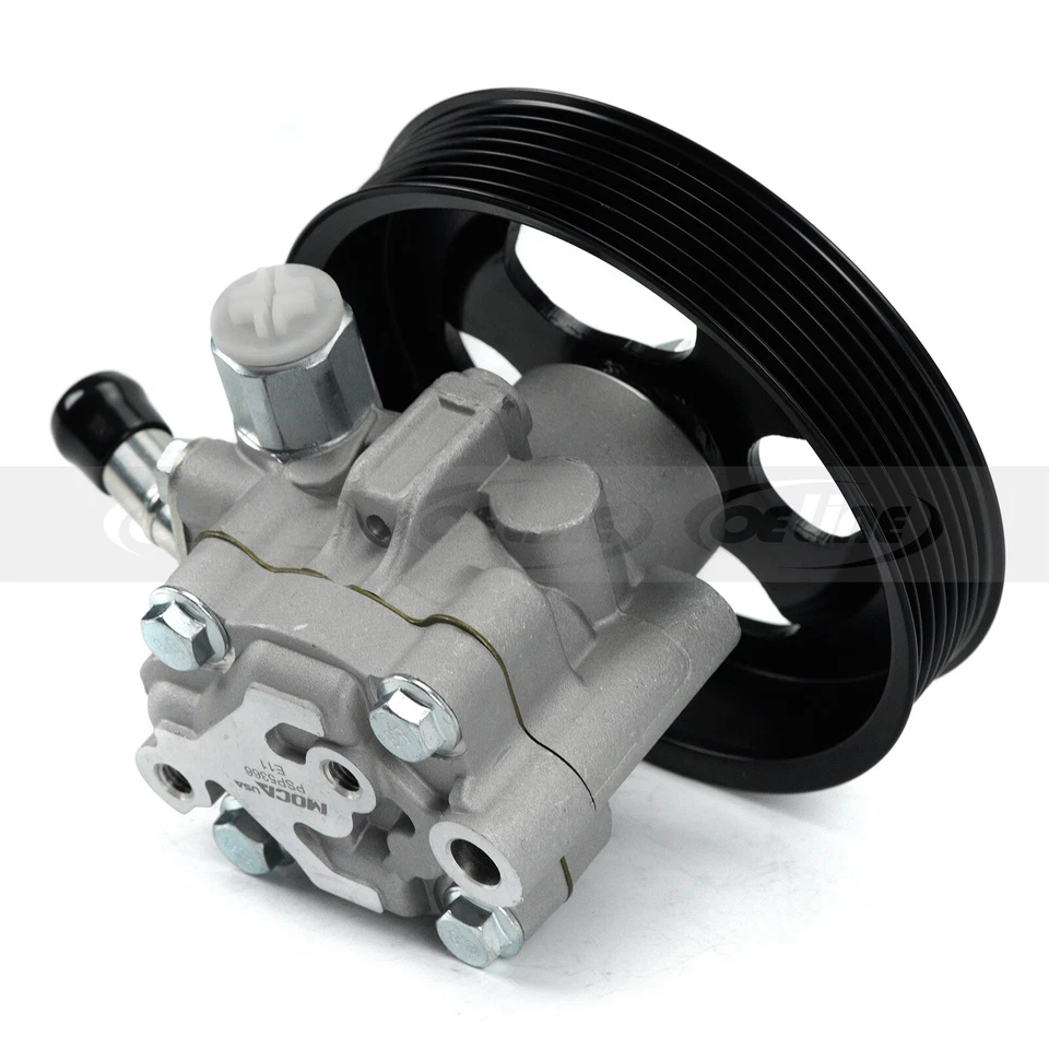 Power Steering Pump w/Pulley Serpentine Belt for Nissan TITAN Armada Pathfinder - Image 4 of 4