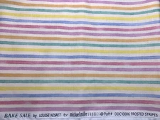 Cotton Fabric 30s Repro CUTE Bake Shop Frosted Stripe Michael Miller Fabrics FQ
