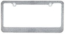 7 Rows White Bling Crystal Rhineston Metal License Plate Framebling Caps 7 Rows White Bling Crystal Rhineston Metal License Plate Framebling Caps
