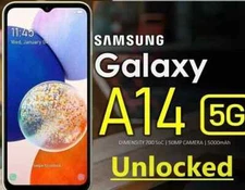 Samsung Galaxy A14 5G 6.6" 4GB RAM/64GB - Black (GSM Unlocked) - OPEN BOX