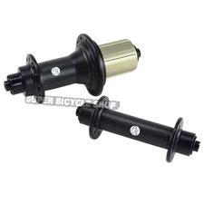 Circus Monkey HRW Road Carbon + Alloy Hubs,  24 Hole ,1 Pair, Black