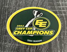 Edmonton Elks Eskimos CFL Sticker Decal Vinyl Grey Cup Champions 2003