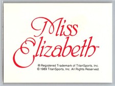 Miss Elizabeth 1990 Classic WWF #136 No Logo Contest on back