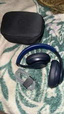 Beats by Dr. Dre Studio 3 Blue Over-Ear Headphones with Carrying Case and Cable