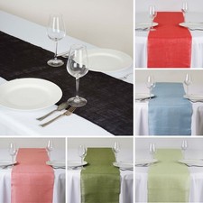 1 Dozen BURLAP 12 TABLE RUNNERS 14x108" Rustic Natural Primitive Wedding Party