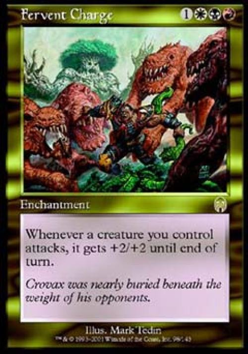 MTG English Fervent Charge NM Foil Apocalypse