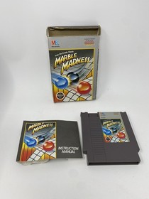 Marble Madness (Nintendo NES, 1989) CIB Complete Game Manual Box Authentic