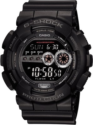 Casio G-Shock GD-100-1BJF Digitaluhr Schwarz Brandneu
