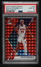 2019-20 Panini Mosaic Rookies Red Prizm Sekou Doumbouya #243 PSA 10 GEM MT 2l4