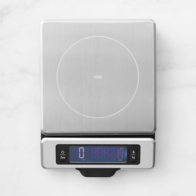 OXO Good Grips 11 lb Digital Kitchen Scale Pull-Out Display Stainless Steel