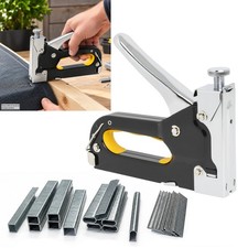 Handtacker Tacker Set mit 1500 Flach U-Klammer T-Nagel Typ 53 47 36 f&uuml;r DIY Holz