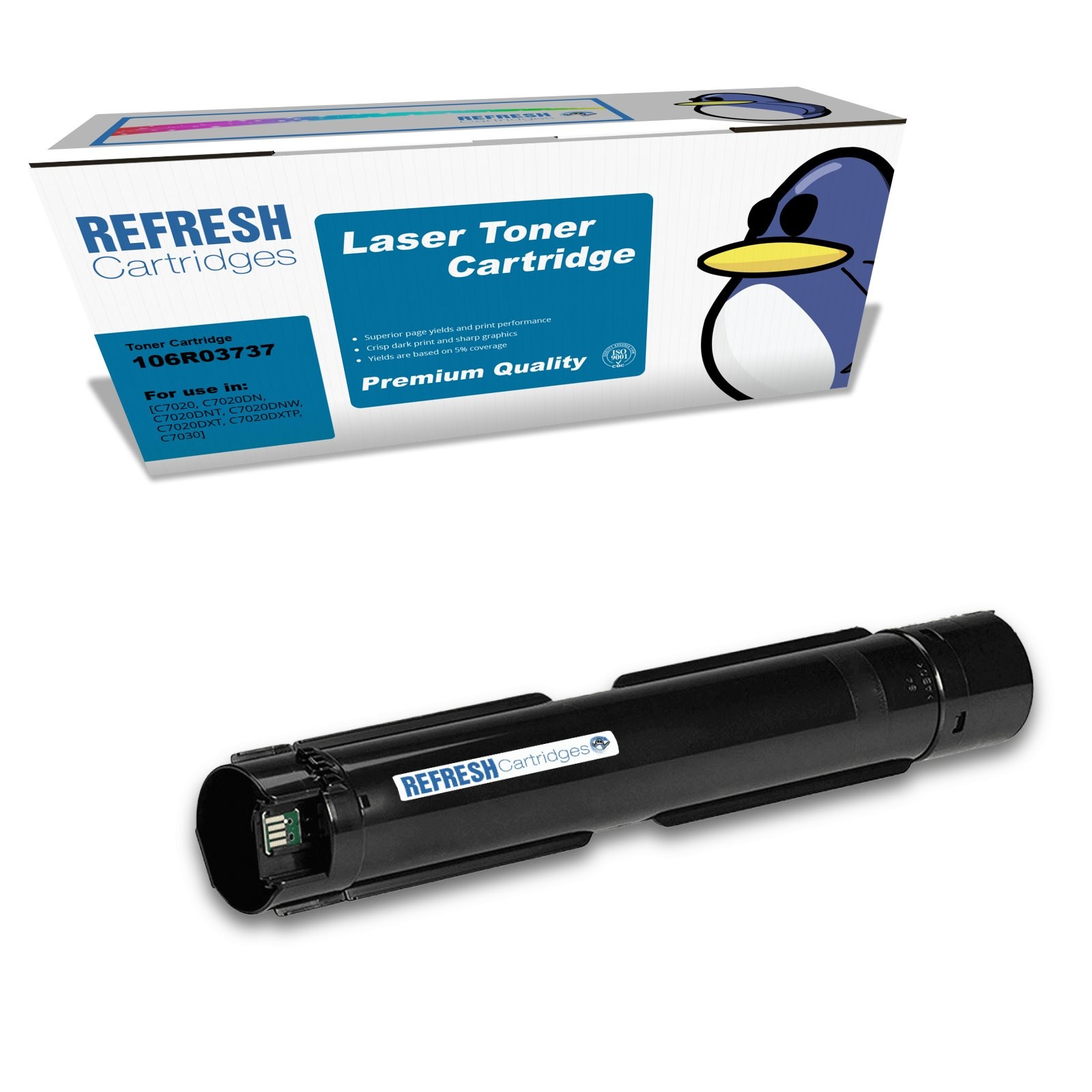 Refresh Cartridges Black 106R03737 Toner Compatible With Xerox Printers