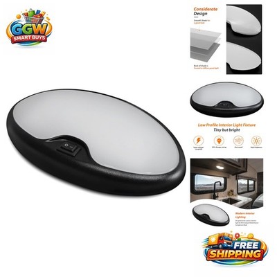 6'' Modern 12V LED Ceiling Light with Rocker Switch - Soft Warm 3500K Light