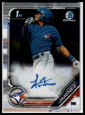2019 Bowman Chrome #CPA-LJ Leonardo Jimenez Prospects Autographs