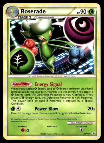 LP Roserade [Unleashed 23/95] Rare Pokemon TCG