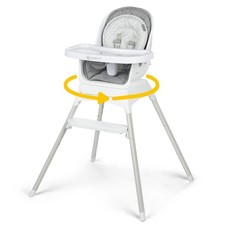 Safety 1st Grow and Go Rotating High Chair, Soft Ash - Brand New