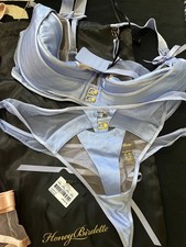 Lot of NWT NEW Honey Birdette Bra and Thong Set, with card, dust bag, and box